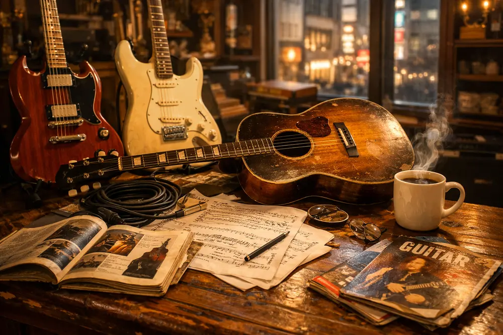 1F Showroom｜永遠に色褪せない、衝動の音 | 楽器と名盤の交差点